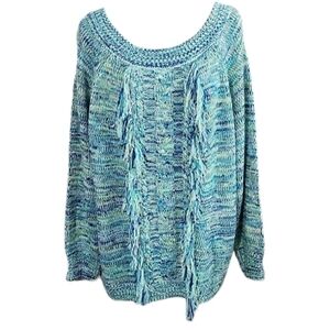 New York & Co fringe sweater